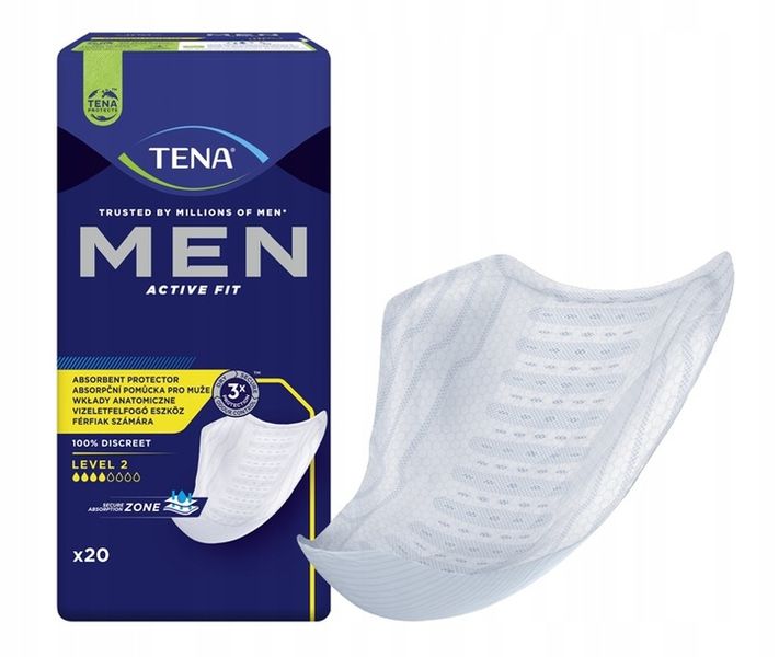TENA MEN LEVEL 2 MEDIUM wkłady anatomiczne 20 szt. zdjęcie 8