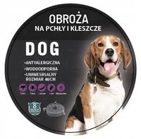 OBROŻA DLA PSA NA PCHŁY KLESZCZE 8 MIESIĘCY 40 CM UNIWERSALNA