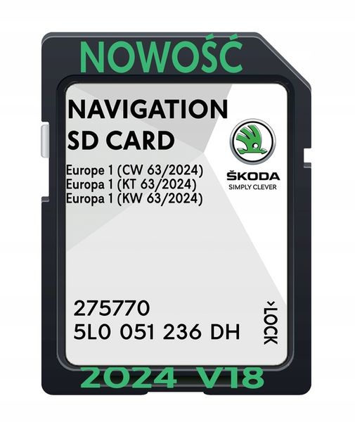 MAPA SKODA MIB2 SUPERB OCTAVIA YETI 2024 RADARY zdjęcie 8