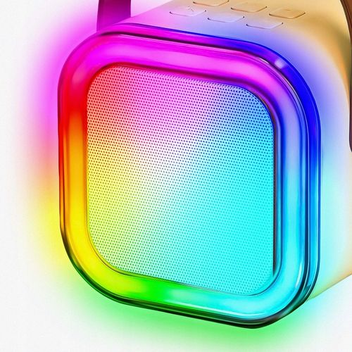 ZESTAW KARAOKE MIKROFON KARAOKE GŁOŚNIK BLUETOOTH RGB DWA MIKROFONY USB 2 na Arena.pl