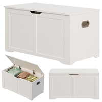 DREWNIANA DUŻA SKRZYNIA DO PRZECHOWYWANIA BIAŁA KUFER NA KOCE POŚCIEL LOFT