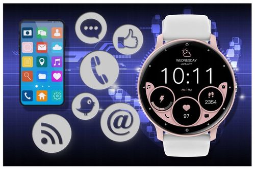 SMARTWATCH DAMSKI ZEGAREK GRAVITY ROZMOWY POLSKIE MENU +PASEK GRATIS GRAWER na Arena.pl