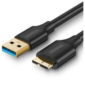 kabel ugreen us130 10843 usb-a 3.0 - micro usb-b 2m - czarny
