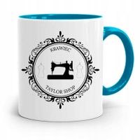 Kubek Błękitny Dla Krawcowej Krawca Krawiec Z Nadrukiem Ze Zdjęciem