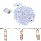 5m 50 LED KLIPSY LED NA ZDJĘCIA LAMPKI SPINACZE GIRLANDA PODŚWIETLANE