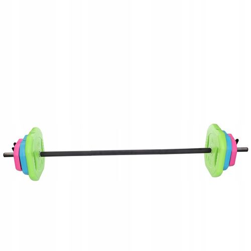 SZTANGA Z OBCIĄŻENIEM BITUMICZNYM ZESTAW GRYF SKŁADANA TRENINGOWA 2,5-24 kg na Arena.pl