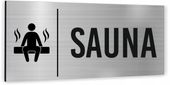 Tabliczka Tablica informacyjna oznaczenie SAUNA Piktogram Aluminium
