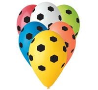 balony premium piłka nożna kolorowe 12" 5szt