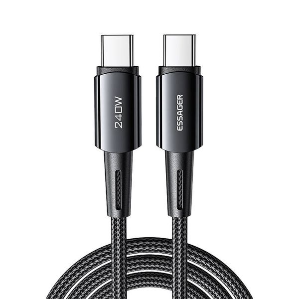 Kabel USB-C do USB-C 240W Essager 1m (szary) zdjęcie 1