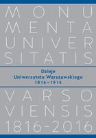 DZIEJE UNIWERSYTETU WARSZAWSKIEGO 18161915 TOMASZ KIZWALTER