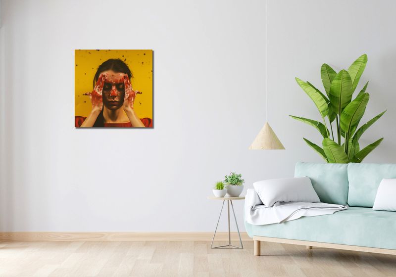 Obraz 60x60cm Dotyk Ekspresji Własnej zdjęcie 2