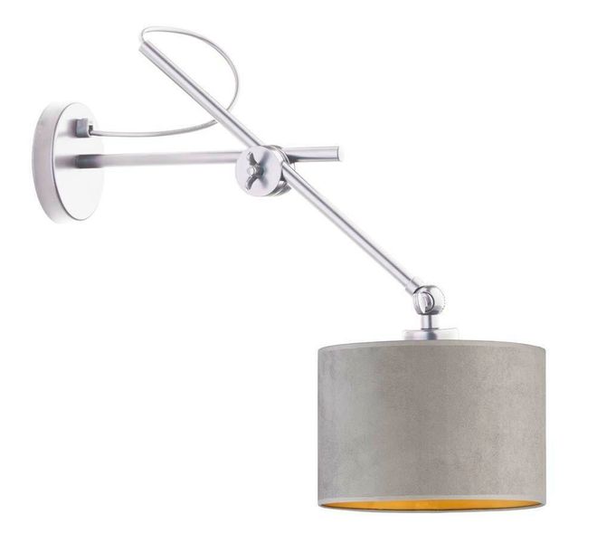 Kinkiet HAMILTON VELUR GOLD srebrny szar zdjęcie 1