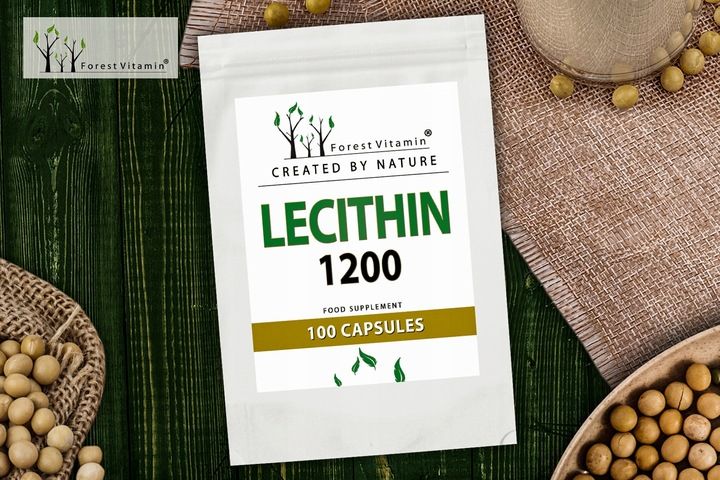 LECYTYNA SOJOWA 1200mg PAMIĘĆ KONCENTRACJA 100 kaps FOSFOLIPIDY CHOLINA zdjęcie 6