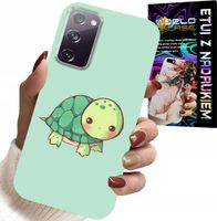 ETUI DO SAMSUNG GALAXY S20 FE - SŁODKIE ŻÓŁWKI WZORY DLA DZIECI + SZKŁO