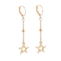 kolczyki gwiazdki na łańcuszku (p21/ten/20au)