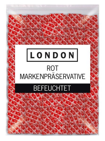 London Red Condoms 1000 Pcs. zdjęcie 1