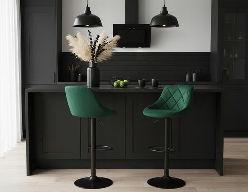 Hoker Barowy Obrotowy Krzesło Barowe Regulowane Welurowe Loftowe Bar na Arena.pl