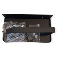 Uchwyt na papier toaletowy z półką czarny