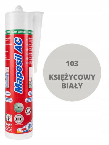 SILIKON MAPEI MAPESIL AC 310ml księżycowy biały 103 na Arena.pl
