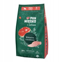 Pan Mięsko karma sucha hipoalergiczna z ziołami wołowina z królikiem M 9kg