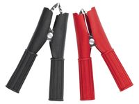 złącze krokodyl 30a izolowane czerwone dł. 74mm - ss 0153 cze
