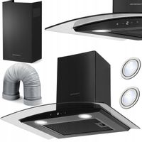 OKAP KUCHENNY 60cm KOMINOWY LED BT-216 BERDSEN