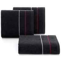 Bawełniany ręcznik Suzi 70X140 cm czarny 500 g/m² frotte