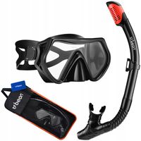 ZESTAW MASKA I FAJKA DO NURKOWANIA OKULARY I RURKA DO SNORKELINGU BEON