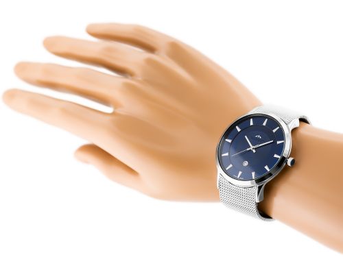 BISSET BSDE47 (zb051f) silver/navy blue na Arena.pl