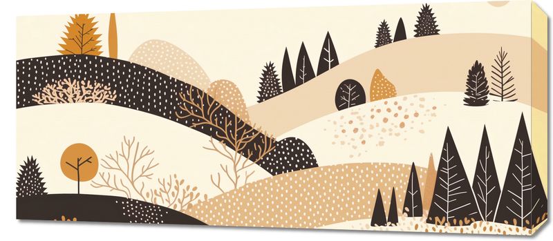 Obraz 90x40cm Jesień w Wzgórzach zdjęcie 1