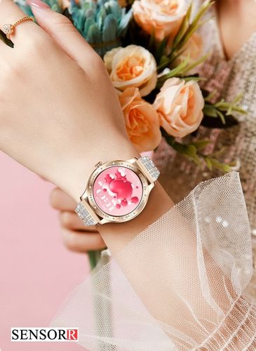 SREBRNY ZEGAREK SMARTWATCH DAMSKI ROZMOWY CIŚNIENIOMIERZ PULSOMETR KROKI PL na Arena.pl