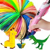 DŁUGOPIS 3D DLA DZIECI 3D PEN PRO DRUKARKA WKŁADY PLA 110 METRÓW ZESTAW XXL
