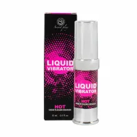 secret play żel intymny w płynie 15ml - system wibracyjny, truskawka