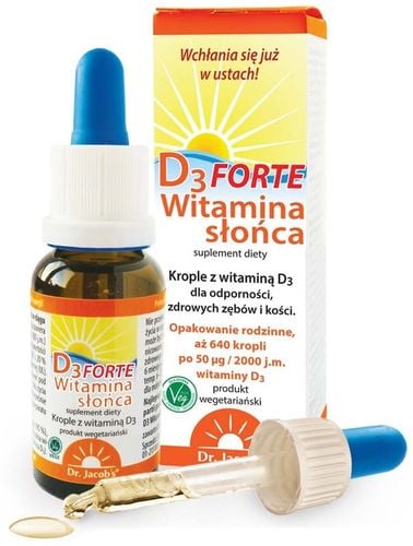 WITAMINA D3 FORTE w kroplach z lanoliny Jacobs na Arena.pl
