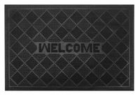 Wycieraczka podgumowana gumowa PCV PVC prostokątna JAMES 60 x 40 cm czarna wzór nr 3 welcome