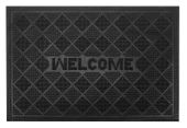 Wycieraczka podgumowana gumowa PCV PVC prostokątna JAMES 60 x 40 cm czarna wzór nr 3 welcome