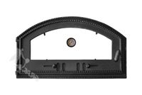 DRZWI C05 LEWE - 42X70 CM + TERMOMETR 0-500°C do pieca pizzy pizzeria żeliwne