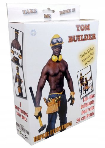 Dmuchana Pompowana Męska Lalka Miłości - Tom - Builder Male Doll na Arena.pl