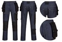Spodnie Robocze Strech Kx3 Kabury Jeansowe Denim Eu 50  88 Cm Portwest 34"