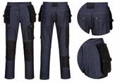 Spodnie Robocze Strech Kx3 Kabury Jeansowe Denim Eu 50  88 Cm Portwest 34"