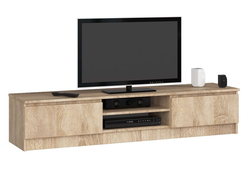 SZAFKA RTV 160 cm DĄB SONOMA zdjęcie 1