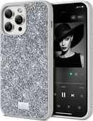 ETUI Z DIAMENCIKAMI DO IPHONE 14 PRO MAX SREBRNE MINI KRYSZTAŁKI BLING&CO