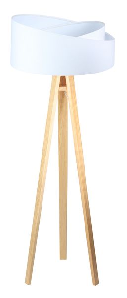 Lampa stojąca GEMSTONE biała/sosna zdjęcie 1