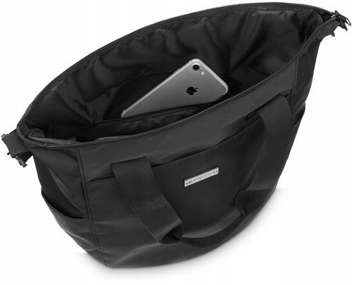 Torebka damska shopper czarna pojemna torba damska na ramię miejska ZAGATTO na Arena.pl