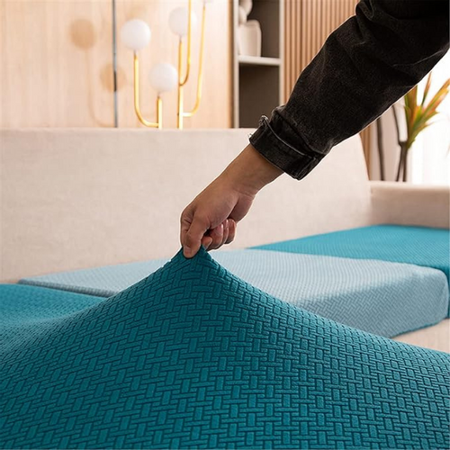 POKROWIEC NA KANAPĘ SOFĘ NAROŻNIK ELASTYCZNY ŻAKARD JODEŁKA 235-300 na Arena.pl