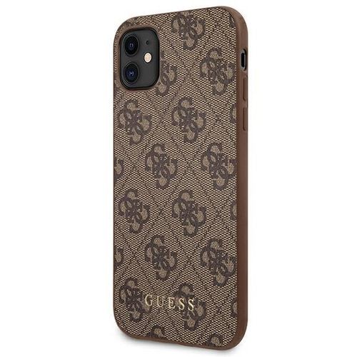Guess GUHCN61G4GFBR iPhone 11 / Xr 6,1" brązowy/brown hard case na Arena.pl