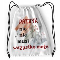 Plecak Dla Patryka Sportowy Szkolny Worek Torba Z Nadrukiem Ze Zdjęciem