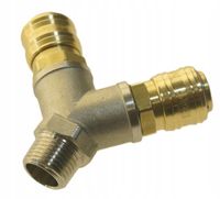 ROZDZIELACZ POWIETRZA PNEUMATYCZNY TRÓJNIK 1/2 2x SZYBKOZŁĄCZE RQS