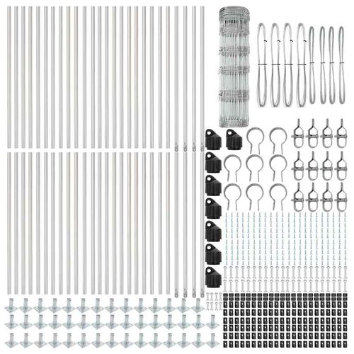 Ogrodzenie pastwiskowe Srebrny 100 x 0.8 m Stal galwanizowana na Arena.pl