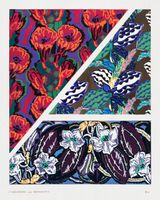 Plakat 40x50cm Kwiaty Art Deco v.6, Bénédictus Vintage do Salonu